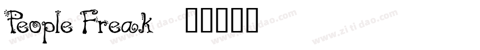 People Freak字体转换